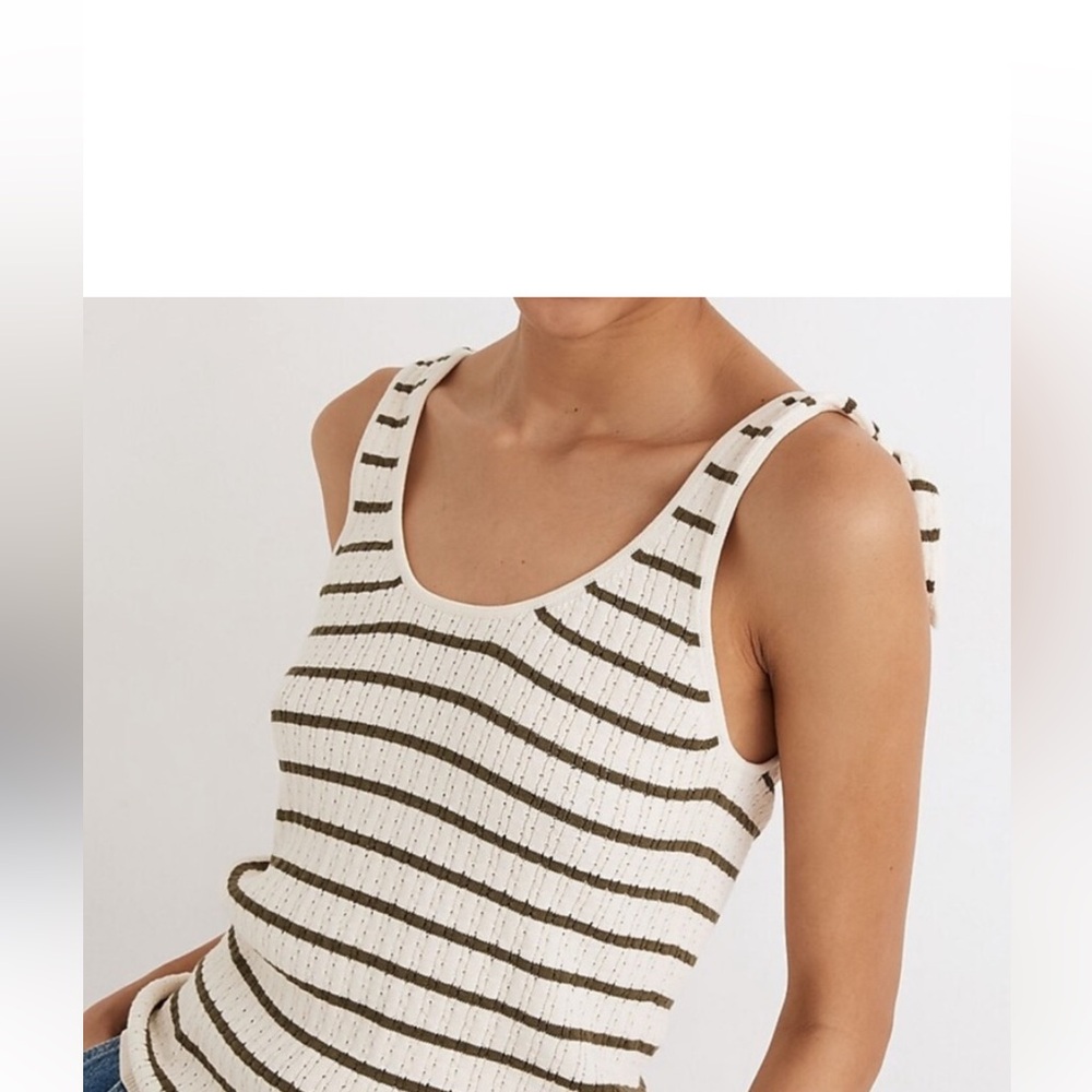 Madewell Digby Knit Tie Stripe Tank